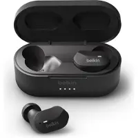 Belkin In-Ear Bluetooth Kopfhörer, SOUNDFORM True Wireless mit Ladehülle, schwarz, Kabellos, Musik, Kopfhörer, Schwarz