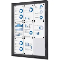 SHOWDOWN Schaukasten schwarz 9x DIN A4