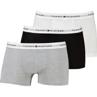 Tommy Hilfiger Herren 3er-Pack Trunks – Grau Meliert/Schwarz/Weiß – XXL