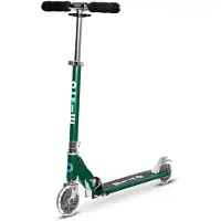 Micro mobility Micro Sprite Forest Green LED, Jugend, Klassischer Roller, Unisex, Asphalt, 100 kg, 2 Rad/Räder