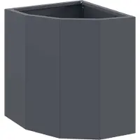 vidaXL Eckpflanzer Anthrazit 30 x 30 x 35 cm Stahl