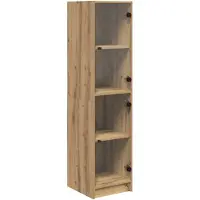 vidaXL Highboard Artisan-Eiche 35 x 37 x 142 cm Holzwerkstoff