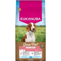 Eukanuba Senior Small & Medium mit Seefisch getreidefreies Hundefutter | 2 x 12 kg