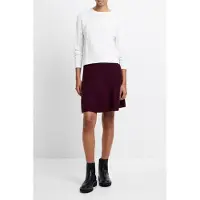 French Connection Babysoft Knit Skirt Burgundy Red Größe: XL | Miniröcke Outlet | Damen | Braun