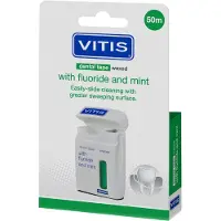 Vitis Dental Tape Waxed 50m - Fluorid Minze
