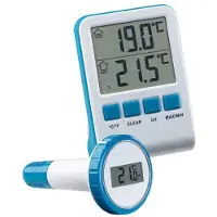 Autre Digitales Teich- und Poolthermometer mit LCD-Funk-Empfänger, IPX8