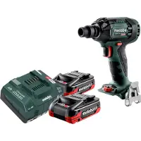 Metabo SSW 18 LTX 300 BL Akku Schlagschrauber 18 V 300 Nm 1/2" Brushless + 2x LiHDX Akku 4,0 Ah + Ladegerät