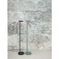 Flos Oblique F Stehleuchte 3000K USB-C USB-C Glossy Sage - , dimmbar, Grün, für Wohnzimmer, Aluminium