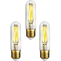 E3light 3-pack Leuchtmittel LED 7,5W T30 CRI90 dimmbar E27 - , dimmbar, Transparent, Glas