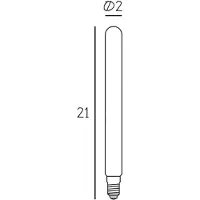Design By Us LED-Leuchtmittel Tube 210, matt E14 4,65 W 2.700 K dim , E14 4,65 W LED, dimmbar, Glas