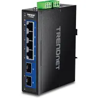 Trendnet TI-G5062 - Version v1.0R - Switch - industriell - 4 x 10/100/1000/2.5G + 2 x 1 Gigabit / 10 Gigabit SFP+ - an DIN-Schiene montierbar, wandmontierbar