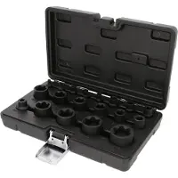 Ks Tools 1/4"+3/8"+1/2" Torx Plus-Steckschlüssel-Satz, 19-tlg, 515.0119