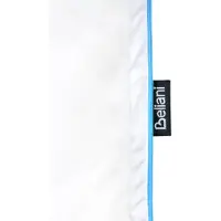 Beliani Bettdecke Weiß Entenfedern Entendaunen Leicht Warm 220 x 240 cm Bezug aus Baumwolle Waschbar Natürliche Füllung Frühling Sommer