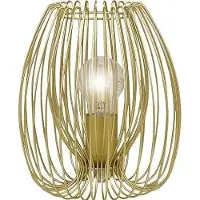 FABAS LUCE Tischleuchte Camp E27 Ø200mm Gold