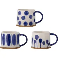 Creative Collection Kreative Sammlung Linora Becher | Blau | Steinzeug | 82055877