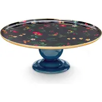 Pip studio Tortenplatte Metal Sphere Berry Blues Blue 32 x 12,5 cm