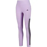Adidas Damen Optime 3 Streifen Leggings Powder Plum