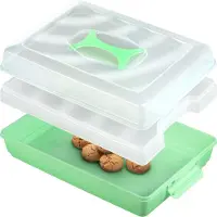 Kadax Rechteckiger Kunststoffbehälter zum Kuchenbacken, Kuchenbox groß