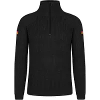 Normani Outdoor Sports Herren Troyer-Pullover Höntrup in Schwarz | Gr.: 6XL