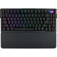 Asus ROG Azoth Extreme, 75%, Verkabelt & Kabellos, USB + RF Wireless + Bluetooth, Mechanischer Switch, QWERTY, Schwarz