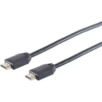 S-Impuls HDMI (ST-ST) 3 m 10K 120Hz HDMI 2.1 vergoldet juoda