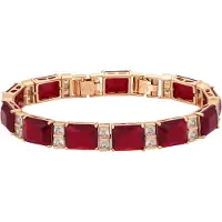 NAEMI Women Bracelet in Rose Gold Red | Gr.: onesize