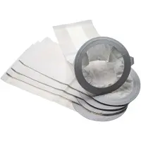 VHBW 5x Staubbeutel kompatibel mit Clarke CAV 2.2, Comfort Pak 10 Staubsauger - 23cm x 20cm Grau Weiß