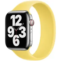 Apple Silikon Solo Loop für Watch | 38/40/41/42 mm - Größe 2 - Lemon Zest