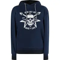 MyMo ROCKS Kapuzenpullover Damen Marine