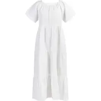 Dreimaster Maxikleid Damen weiss