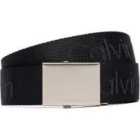 Calvin Klein Stoffgürtel "LOGO WEBBING PLAQUE 38MM FIXED" Größenverstellbar mit Metallschließe