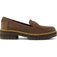 Toms Cara dark brown leather 41