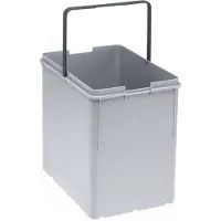Franke Waste bin, 18 l, Rechteckig, Kunststoff, Grau, 310 mm, 220 mm