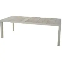 Siena Garden Silva Gartentisch 220x100cm Aluminium/Keramikfliese Taupe|Sand V28543