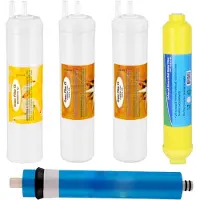 Alapure Kompaktes Osmose-Komplettset mit Sediment-, Kohle-, Mineralfilter und Membrane für Zip-Osmose-Systeme
