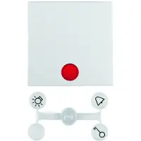 Hager 16211909, Weiß, Kunststoff, Thermoplast, Schraubenlos, Jede Marke, Matte, 1 Stück(e)