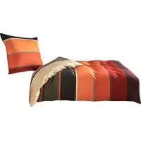 TRAUMSCHLAF Mako-Satin Bettwäsche Orlando 160x210 cm + 65x100 cm terra