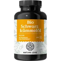 Nature Love Nahrungsergänzungsmittel Schwarzkümmelöl, 240 Kapseln