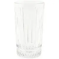 Almina Elisa 6 Tlg. Trinkgläser-Set Longdrinkgläser mit Riffle Design 300 ml