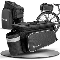 MIVELO Gepäcktasche - wasserdicht & reflektierend - 20 Liter - schwarz reflektierend