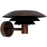 Dyberg Larsen Außen-Wandleuchte DL25, kupferfarben DL25, kupfer, Edelstahl, Design