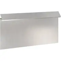 vidaXL Schneckenzaun 50 x 3,5 x 25 cm Edelstahl Silber