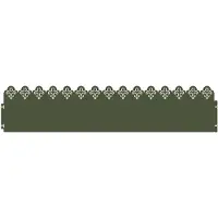 vidaXL Rasenkanten 30 stk. 103 x 0,05 x 22 cm Stahl Olivgrün