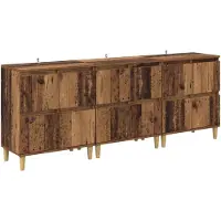 vidaXL Sideboards 3 Stk. Altholz 60 x 35 x 70 cm Holzwerkstoff