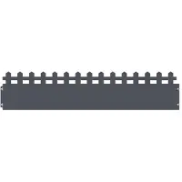 vidaXL Rasenkanten 10 stk. 103 x 0,05 x 22 cm Stahl Anthrazit