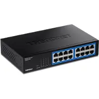 Trendnet TEG S17D - Switch - 16 x 10/100/1000 - an Rack montierbar - TAA-konform