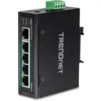 Trendnet 5 Port Gigabit Power Over Ethernet+ Din Rail Switch