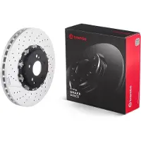 Brembo Bremsscheibe 09.9764.23, vorne, belüftet, geschlitzt, hochkarbonisiert, 1 Stück