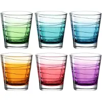 Leonardo Whiskyglas "VARIO STRUTTURA" 250 ml, Farbverlauf, 6-teilig