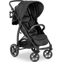 Hauck Rapid 4D, Betthimmel, Reisesystem-Kinderwagen, Unisex, Feste Räder, Faltbar, Schwarz